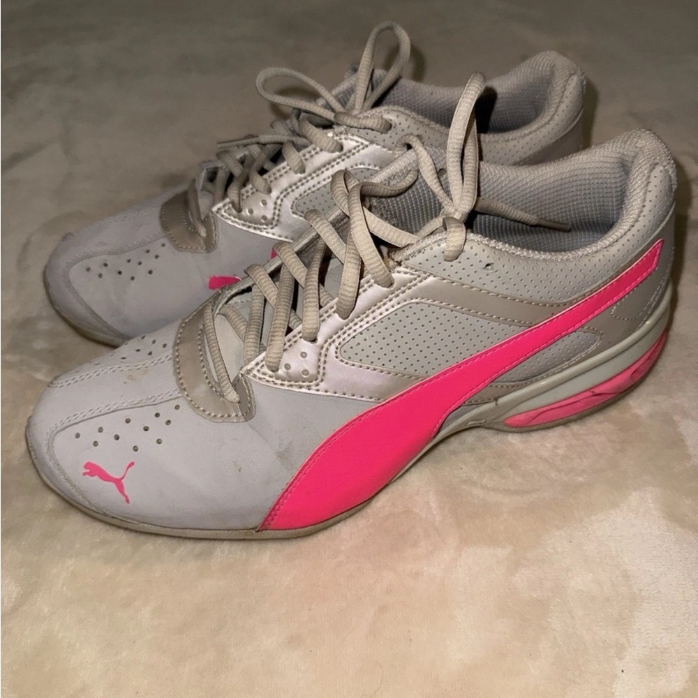 Puma Women’s Grey & Pink Running Shoes- Size 10